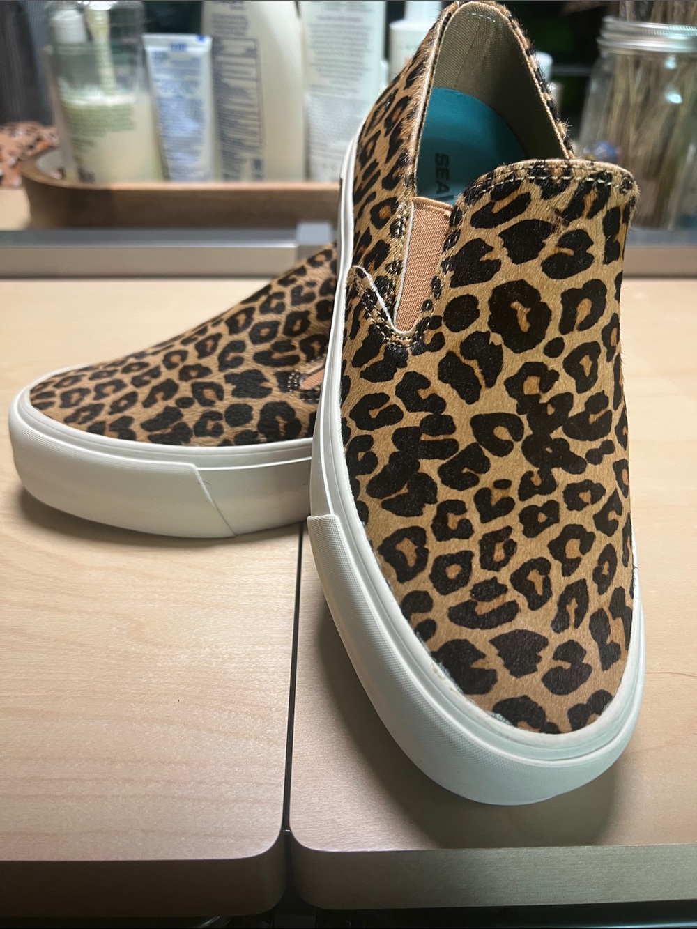 Women’s Leopard SeaVees Slip Ons